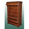 Secretaire Carlo X in piuma di mogano del 1800
