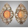 Medaglioni ovali di Imperatori Romani in terracotta - XVIII secolo