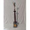 Obelisco in porfido con Mercurio in bronzo - H 76 cm
