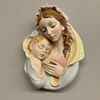 Antica maiolica policroma Vergine e bambino anni 50  Toscana dolcissima . Mis 40 x 29 
