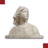 BUSTO IN MARMO DI GIOVANNA D’ARCO PRIMA META’ XIX SECOLO