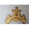 Antica testata testiera in legno dipinto e dorato . epoca metà 800 . Mis . H 170 L 180 