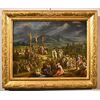Paesaggio fantastico con la Crocifissione di Cristo, Scipione Compagno (Napoli 1624 - 1680)