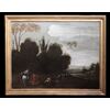 Dipinto antico: "Scena di Caccia", Roma, '700