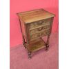 Louis XVI three-drawer bedside table