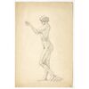 Donna in piedi, studio accademico