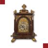 OROLOGIO IN NOCE E BRONZO DORATO SECONDA META’ DEL XVII SECOLO 