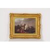 Battaglia su Olio: Opera del XIX Secolo, Dipinto su Tela 53x39 cm