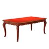 Tavolo Laccato rosso a Chinoiserie