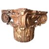 Capitello in legno dorato ed intagliato