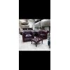 Coppia di poltrone chesterfield club inglese originale bordeaux nuova 