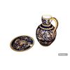 Brocca con piatto In Ceramica Maiolica