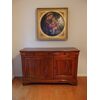 CREDENZA CAPUCCINO IN NOCE A DUE PORTE LUIGI FILIPPO 800 RESTAURATA
