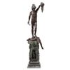 Scultura di Perseo con la Testa di Medusa, da Benvenuto Cellini, Fonditore Italiano XX Secolo, 35x35x107 cm