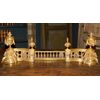  AL311 - Paracenere in bronzo dorato, epoca '800, misure cm L 95 x H 30  