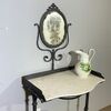Antica toilette -toletta Toscana molto antica 1850 ferro e marmo Carrara.  Mis 72 x cm 40 . h 145  