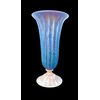 Grande vaso in vetro pesante a tromba corroso all’acido. Alfredo Rossi.Murano.