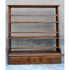 Poplar plate rack with three drawers.