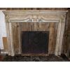 chm485 marble fireplace Gassino inlaid with onyx, mis. larg. 185 x H 141 cm, prof. 12 cm