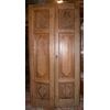 PTCI 417 oak door in the end &#39;800, Piedmont, measuring 214 x 108 h cm width.