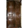 ptci449 door carved walnut Piedmont ep. &#39;700 mis. h 295 x 140 cm
