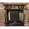 chl139 camino in legno laccato neoclassico, mis. larg. cm 168 x 38 , h cm 141
