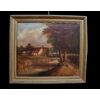 Flemish countryside, oil on canvas