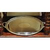 oval tray in silver plate