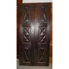 Ptci468 diamond-shaped walnut hatch, ep. &#39;600, h cm 208 x 98.5 x 6     