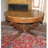 tav099 round table in basket with inlay, mis. diameter 75.5 cm 127 h