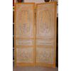 ptl424 n.2 porte laccate,h.270 x 87 cm fine '700 napoletane 