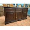 Credenza in noce del '700 a tre ante e tre cassetti, Piemonte.