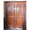 stip192  armadio a muro provenzale, 4 ante, in noce,larg.cm140 x h 204