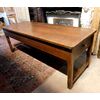 tav123 rustic table with chest of drawers, mis. cm 225 x 80 xh 82     