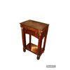 Mobiletto piccola consolle stile Impero in Legno di mogano e piuma di mogano