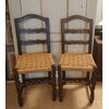 Beautiful pair of spool-chairs in Piedmont walnut     