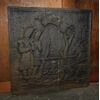 p217 fireplace plate with soldiers, or officers, mis. 50 x 50 cm, &#39;800 era     
