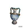 Vaso in Ceramica Stile Liberty di fine 1800 con Animali