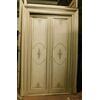 ptl232 two door lacquered white with silver decorations mis. h 240 x 160 cm     