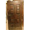 ptir414 porta bifacciale in noce,non uguale, mis. cm 91 x 180 x 3,