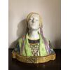 Busto in maiolica,Beatrice.Manifattura Minghetti.Bologna.
