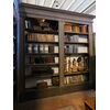 lib88 two open bookcases, lacquered, joined at an angle, h cm 315,     