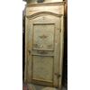 ptl474 due porte laccate '700 con decori , mis.H cm 257 x 133