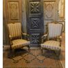 panc70 pair of golden Louis XV style armchairs, cm 65 x 60 prof.     