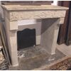 chp283 small stone fireplace, ep. &#39;800, cm 101 x 101     