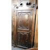 pts412  n. 2 porte in noce Luigi XIV con telaio centinato,  mis.h cm 278 x 115 max