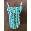 Vaso fazzoletto ‘zanfirico’’tipetti’.Manifattura A.Ve.M Murano.