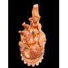 Scultura in legno dolce raffigurante pastore con pecore.Germania