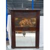 Specchiera legno rovere con olio su tela Luigi XVI rappresentante putti Francia