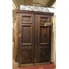 ptci503 - portoncino in noce, mis. cm 185 x h 295